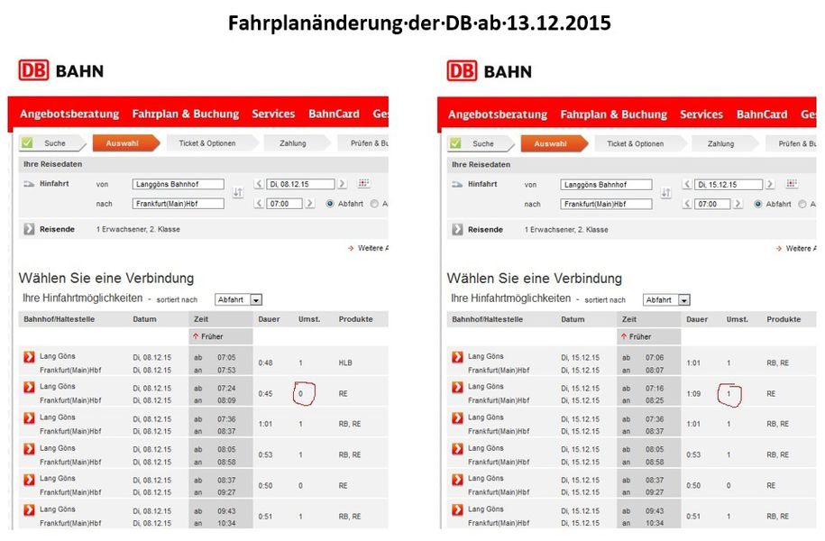 Langgöns: Fahrplanänderung der Deutschen Bahn - SPD in Langgöns